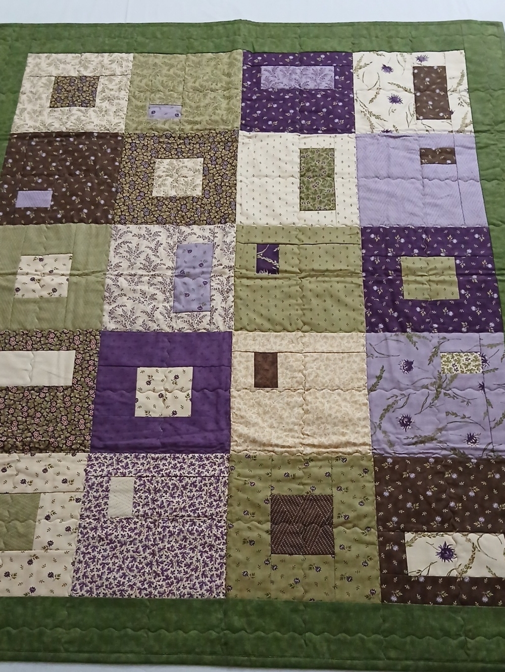 Homemade Botanical Quilt - Picture 3 of 16